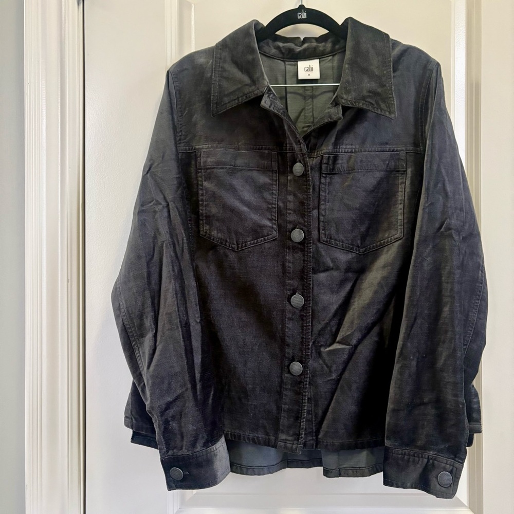 CAbi 💫 NWOT Fall 2019 Tuesday Topper, Women's Charcoal Jacket, Size M, #3730
